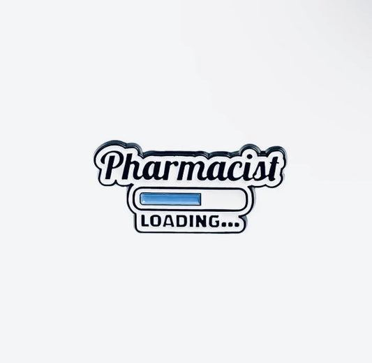 Pharmacist Loading Enamel Pin