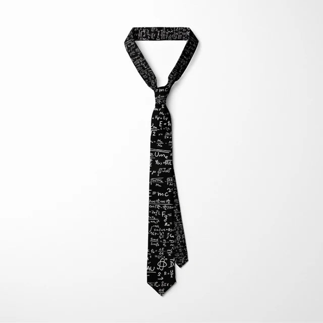 Physics Equations Themed Tie