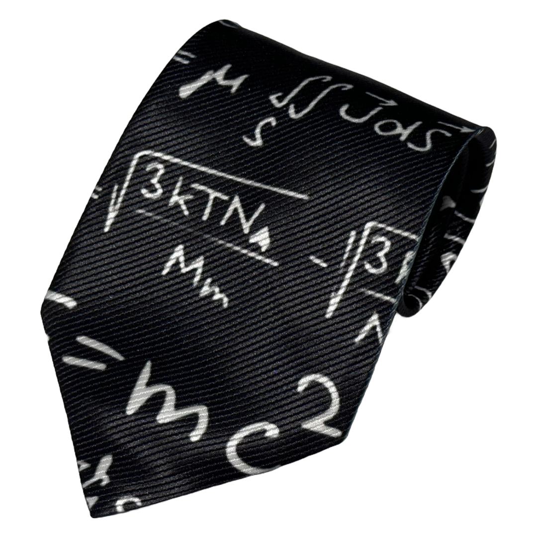 Physics Equations Themed Tie – The Molecule Shop