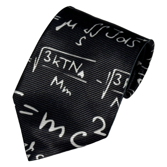 Physics Equations Themed Tie
