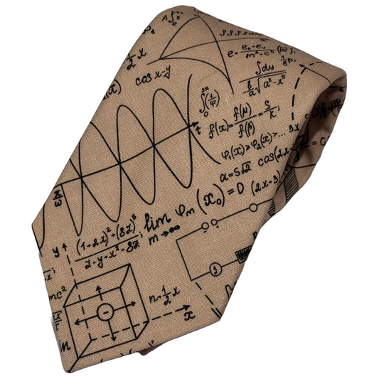Calculus Mathematics Themed Tie